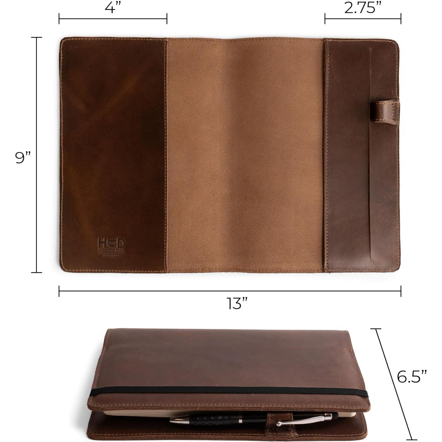 Funda de Cuaderno Leuchtturm A5 Hide & Drink Cuero Marrón