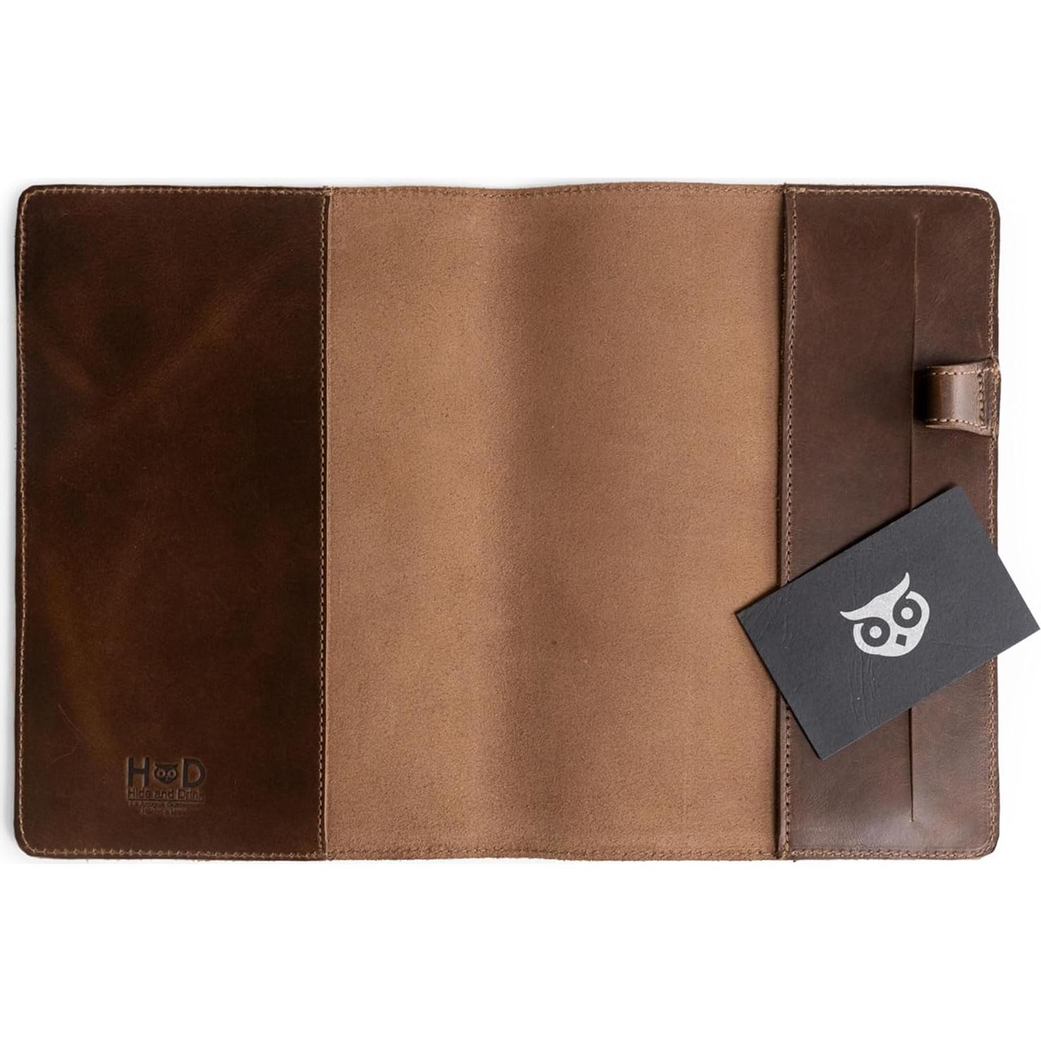 Funda de Cuaderno Leuchtturm A5 Hide & Drink Cuero Marrón