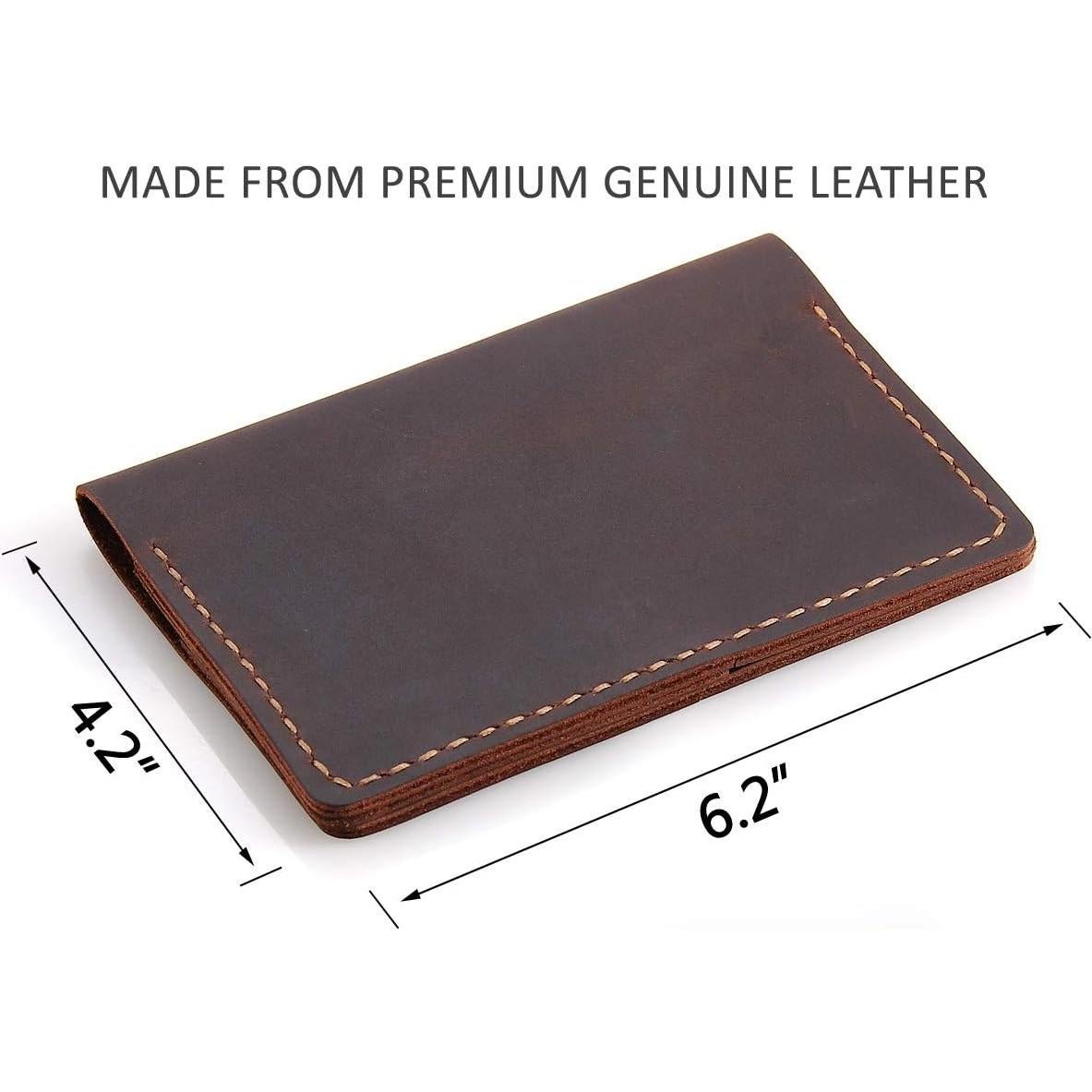 Cubierta de Cuaderno de Cuero Robrasim Vintage 8.9x14 cm Café