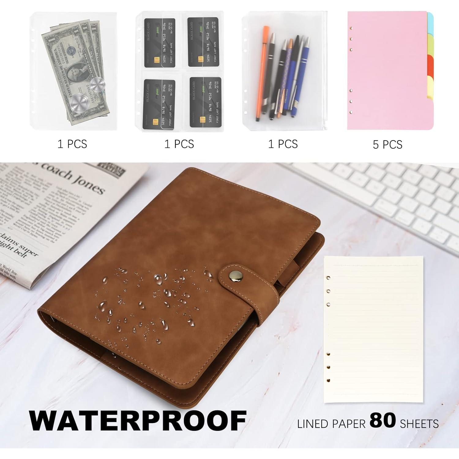 Planificador A5 FYY Cuaderno de Anillas 6 Anillas Marrón