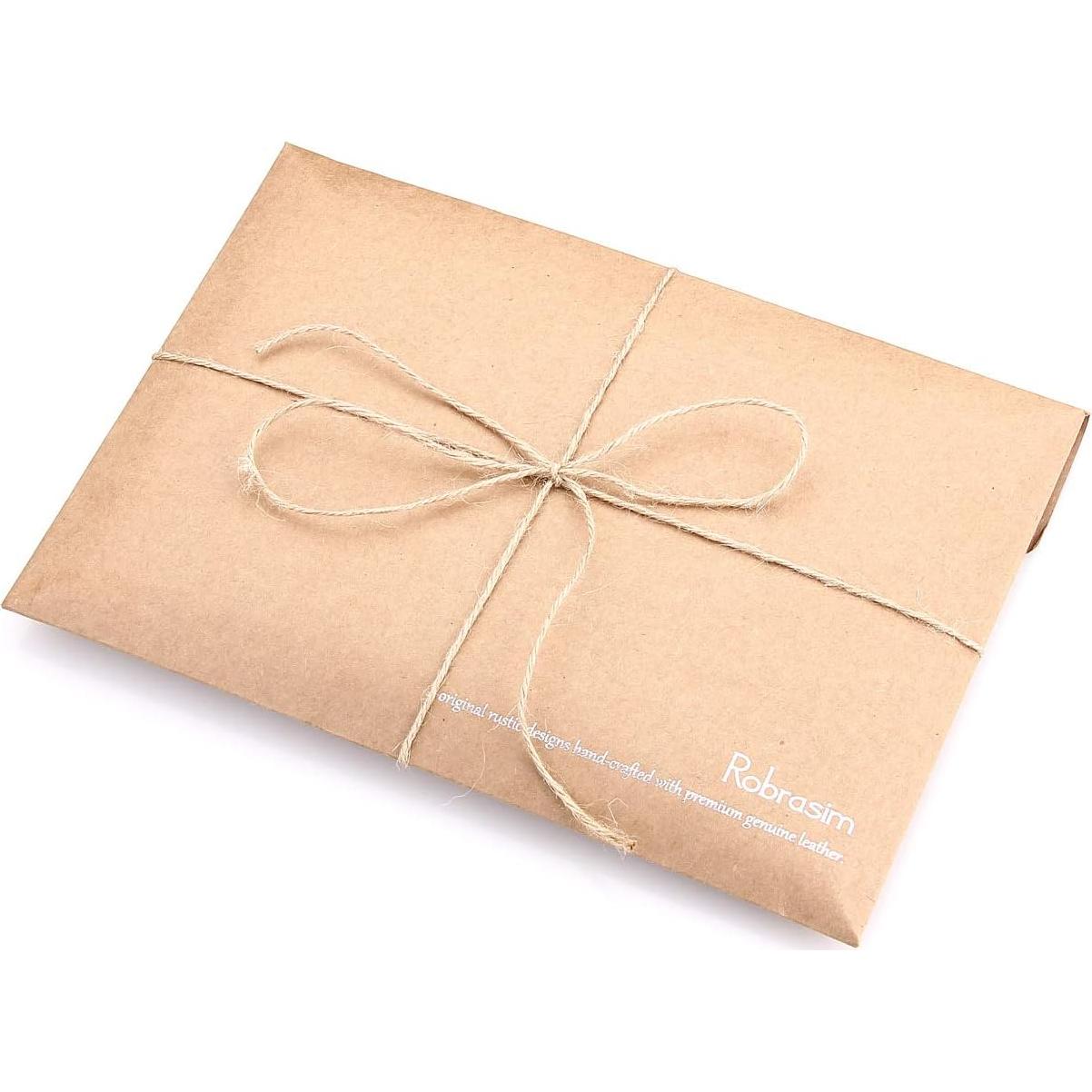 Cubierta de Cuero Robrasim para Cuaderno Moleskine Grande 21x13cm