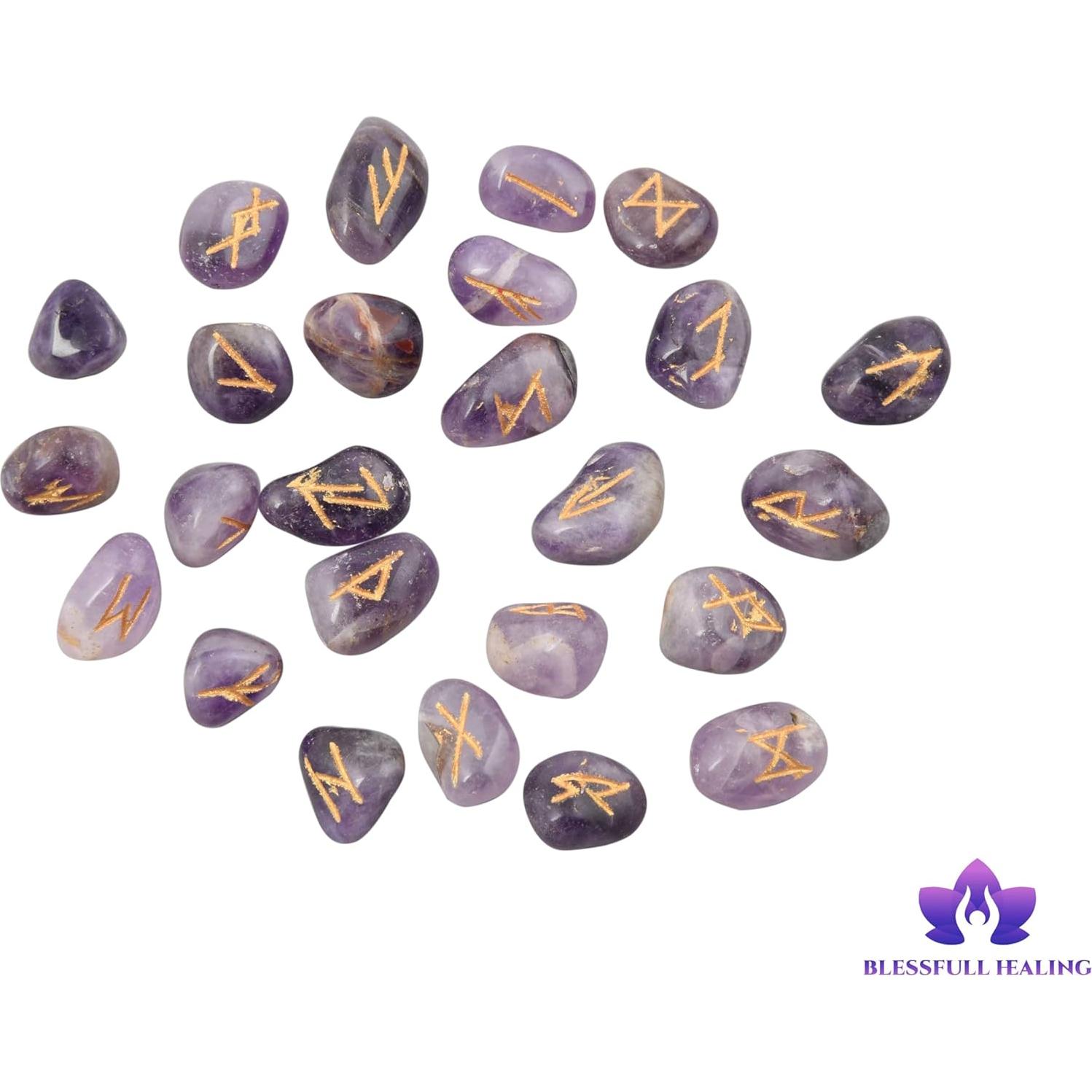 Conjunto de 25 Piedras Pulidas de Amatista para Sanación