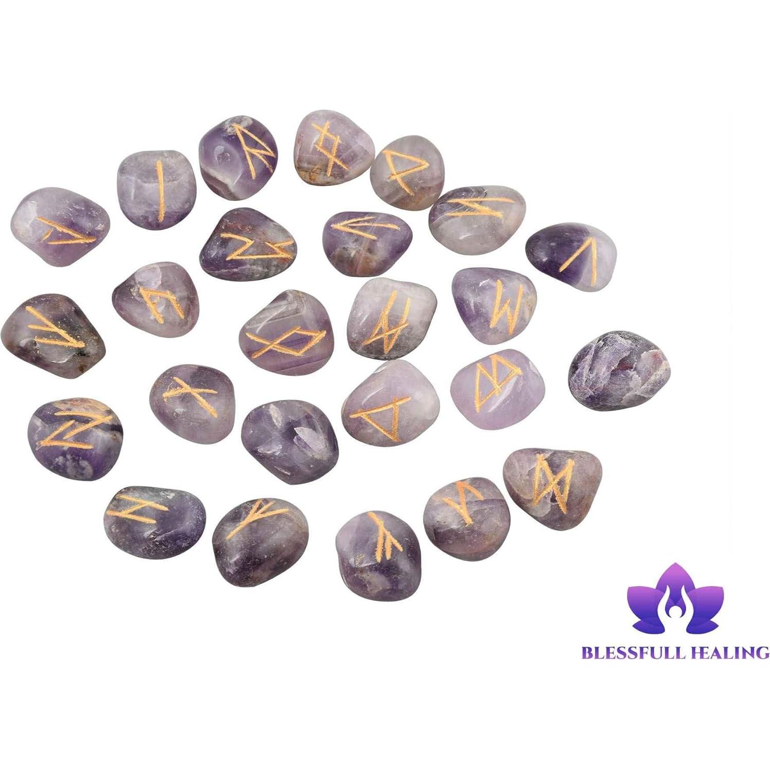 Conjunto de 25 Piedras Pulidas de Amatista para Sanación