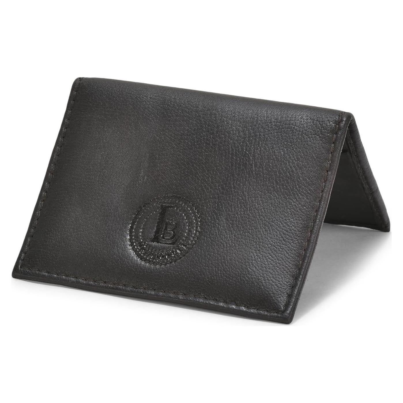 Cartera Bifold Slim de Cuero Genuine Leatherboss Negra - Compacta