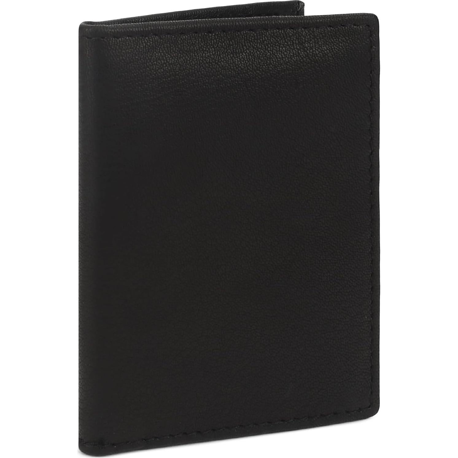 Cartera Bifold Slim de Cuero Genuine Leatherboss Negra - Compacta
