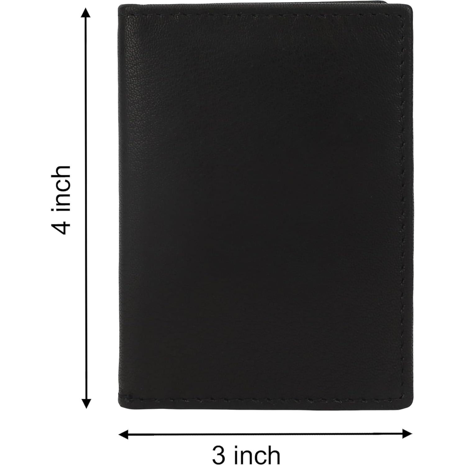 Cartera Bifold Slim de Cuero Genuine Leatherboss Negra - Compacta