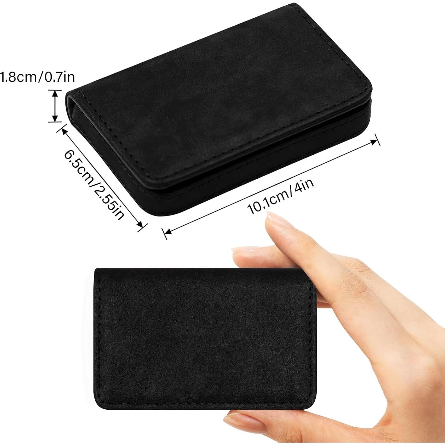 Soporte para Tarjetas de Negocio FORYEE Negro con Bloqueo RFID