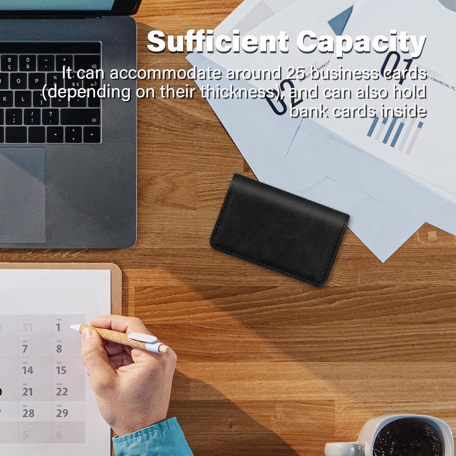 Soporte para Tarjetas de Negocio FORYEE Negro con Bloqueo RFID