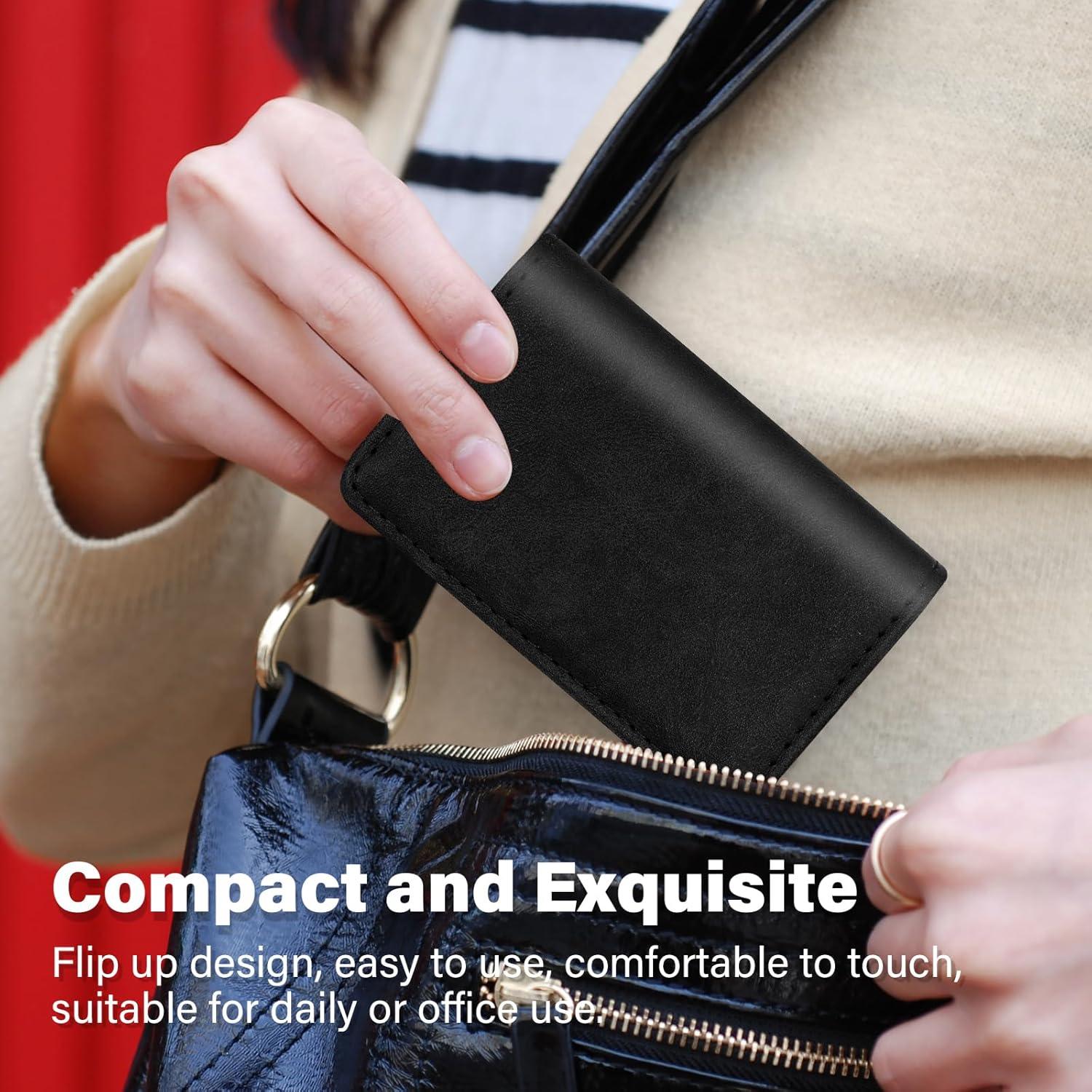 Soporte para Tarjetas de Negocio FORYEE Negro con Bloqueo RFID