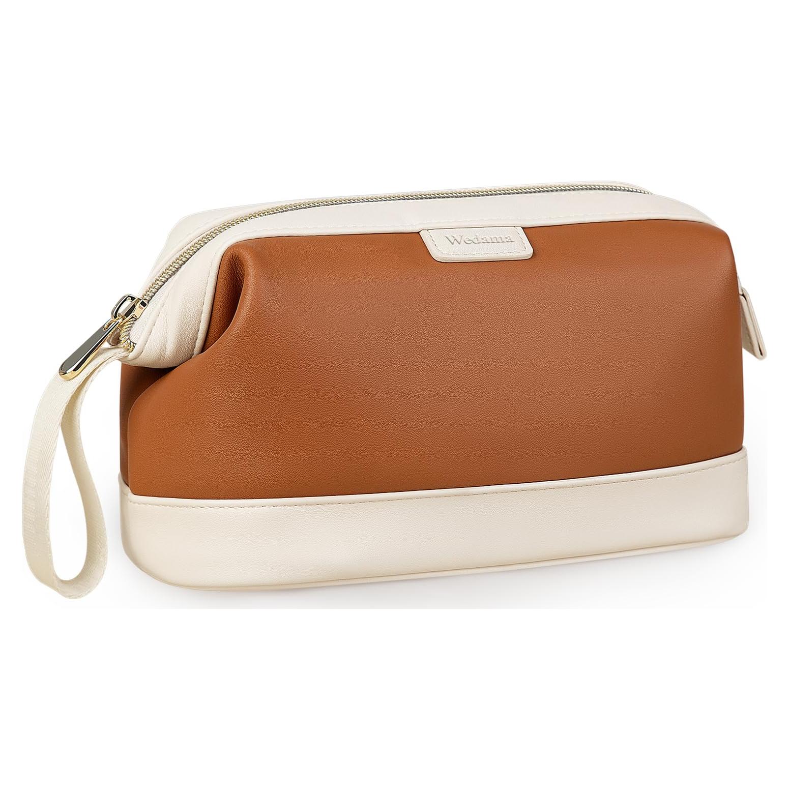 Bolsa de Maquillaje Wedama de Cuero PU Grande para Viajes