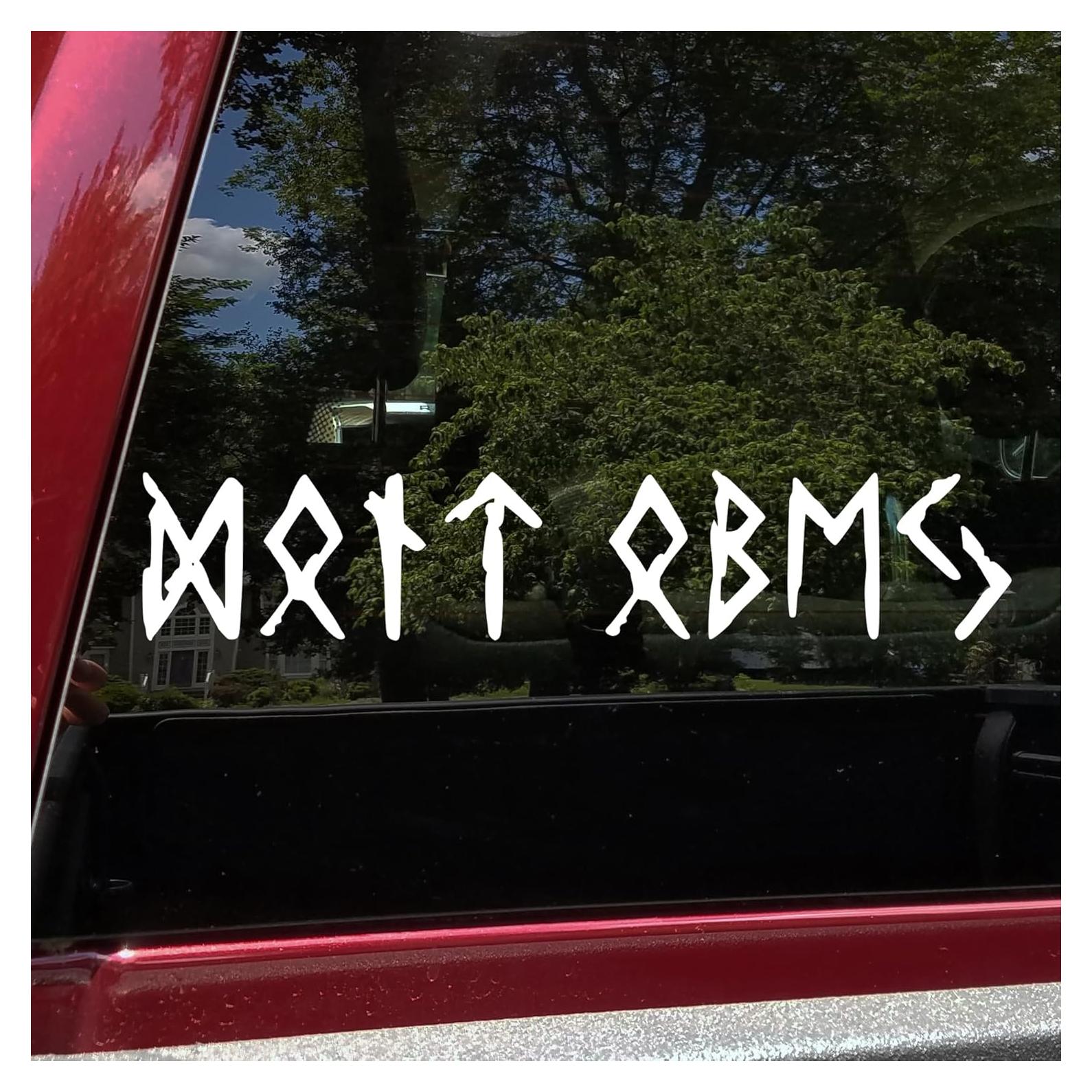 Calcomanía de Vinilo Personalizada Minglewood Runas Nórdicas 1-50.8 cm