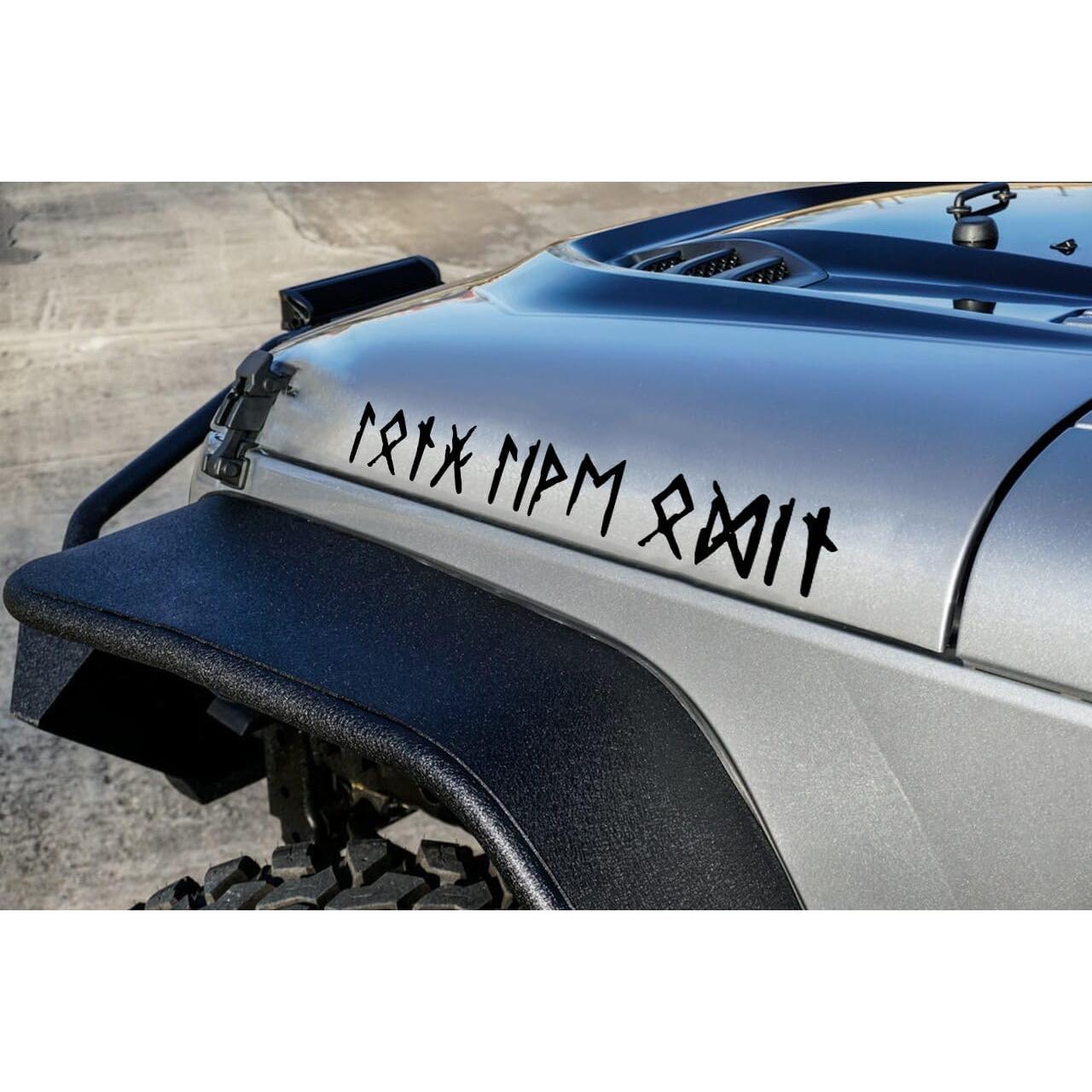 Calcomanía de Vinilo Personalizada Minglewood Runas Nórdicas 1-50.8 cm