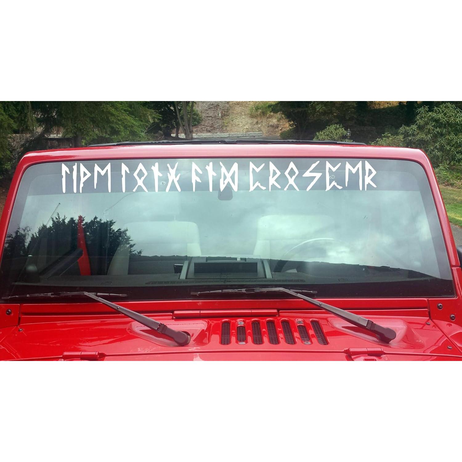 Calcomanía de Vinilo Personalizada Minglewood Runas Nórdicas 1-50.8 cm