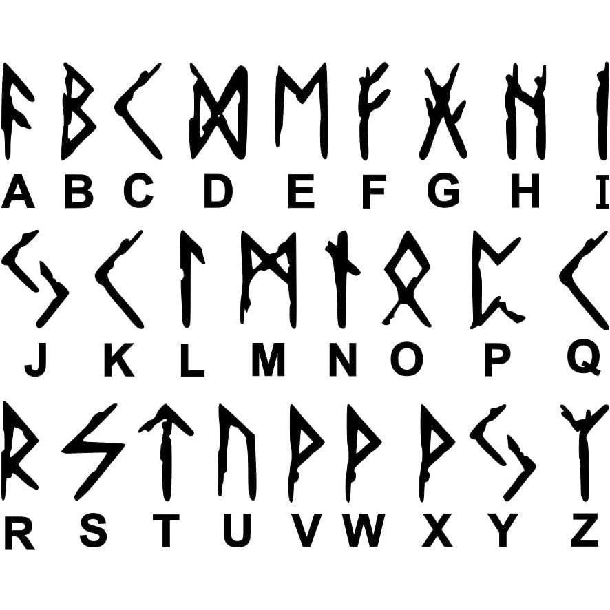 Calcomanía de Vinilo Personalizada Minglewood Runas Nórdicas 1-50.8 cm