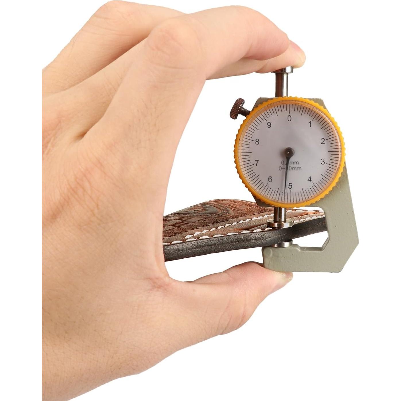 Funda de cuchillo plegable Tourbon de cuero marrón EDC