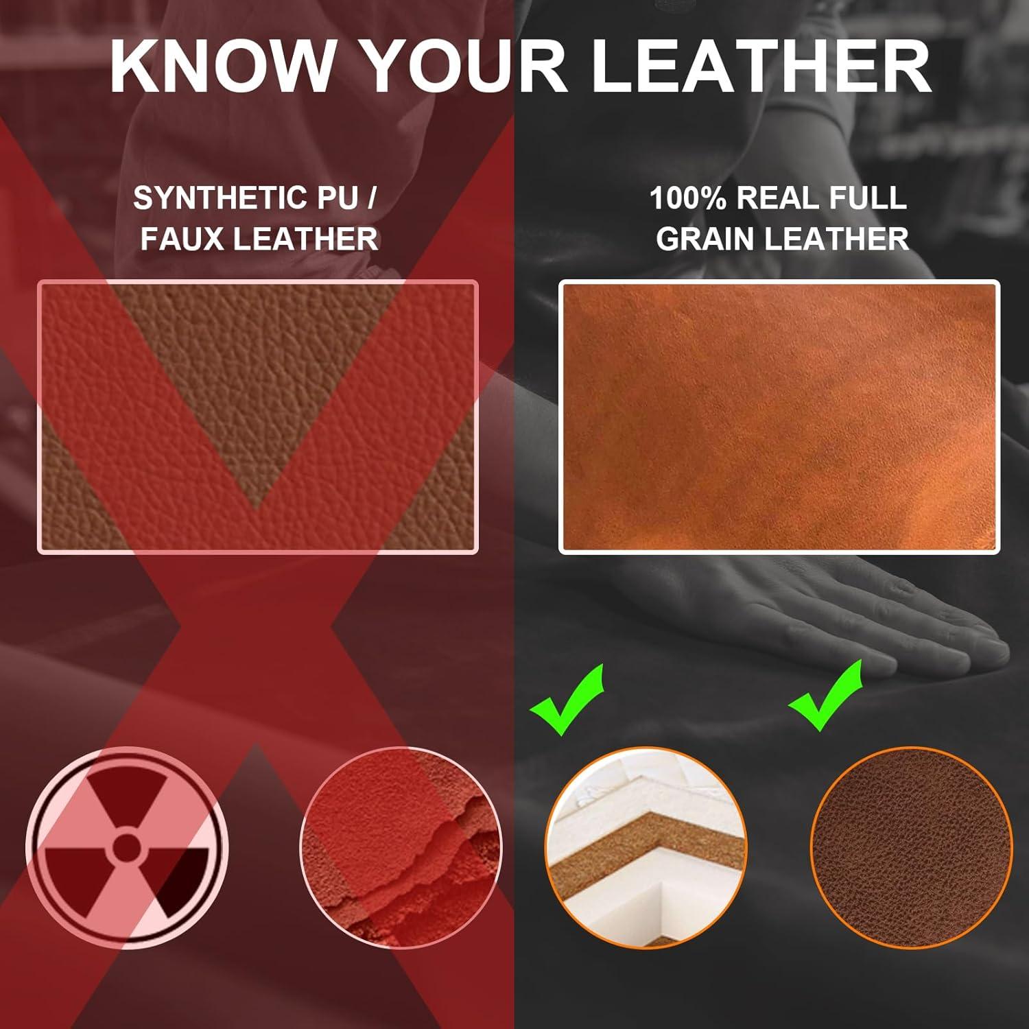 Bolsa de Roll de Cuchillos de Cuero Genuino 5 Compartimentos