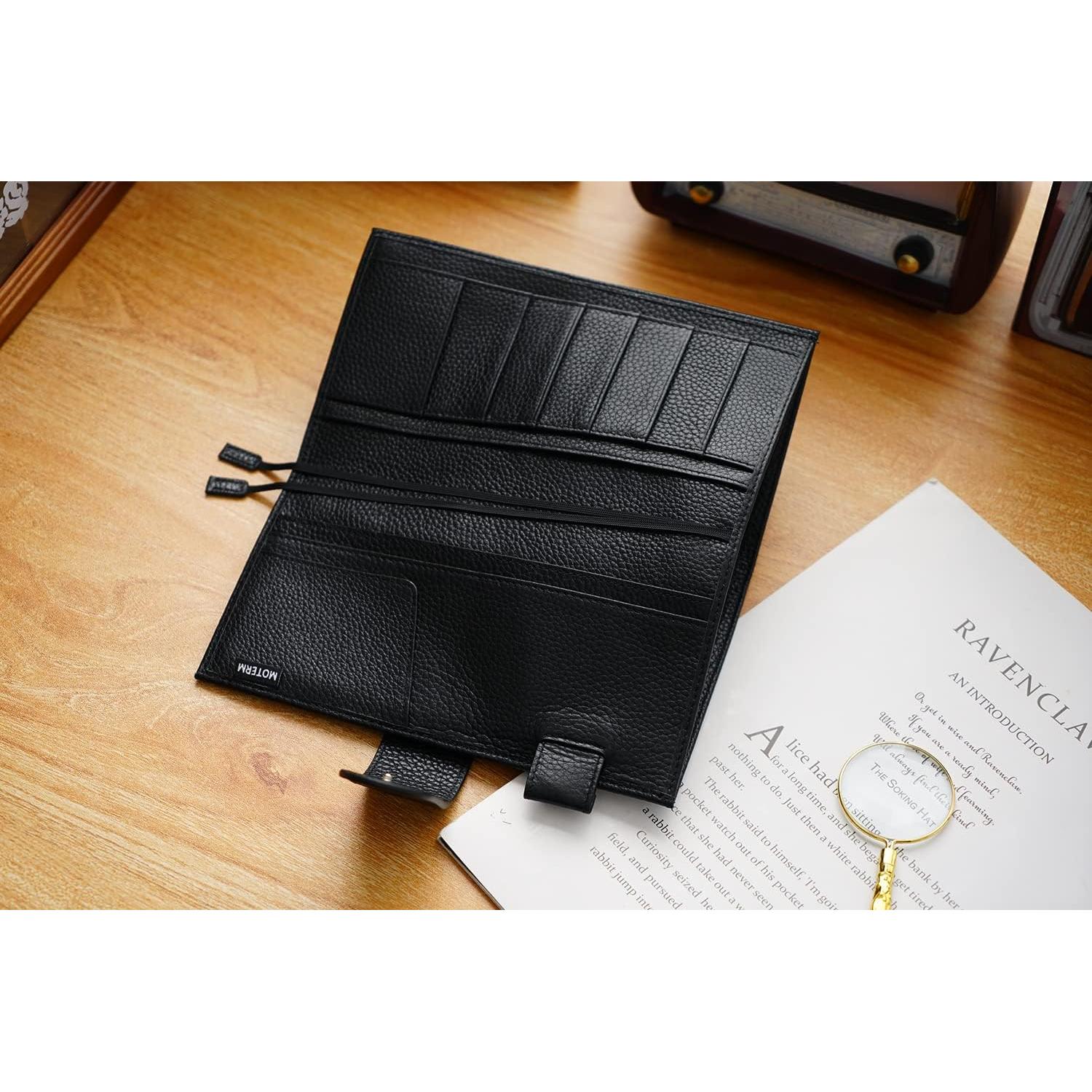 Cubierta de Cuero Moterm para Hobonichi Weeks - Negro Texturizado