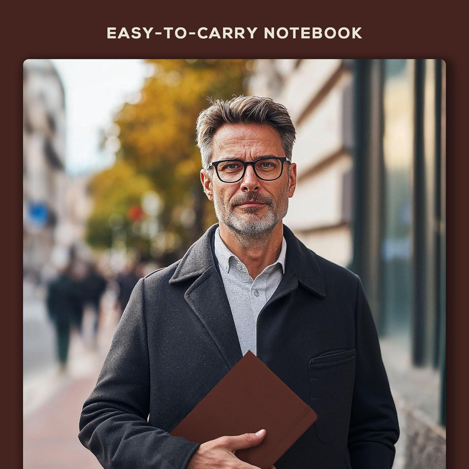 Cuaderno Rayado A5 Beechmore Libros 160 Páginas Piel Dura