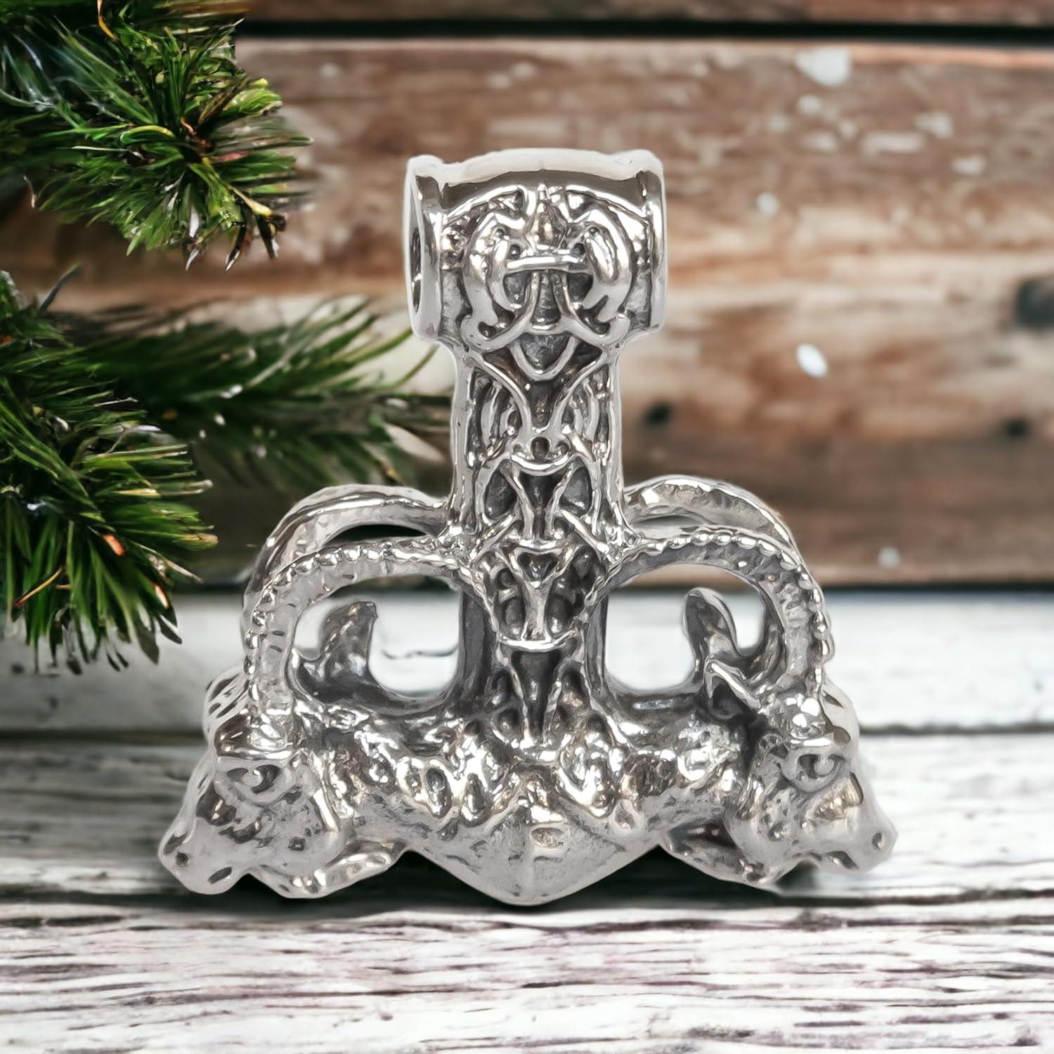 Collar Martillo de Thor Mjolnir Plata Esterlina 925 38x35mm