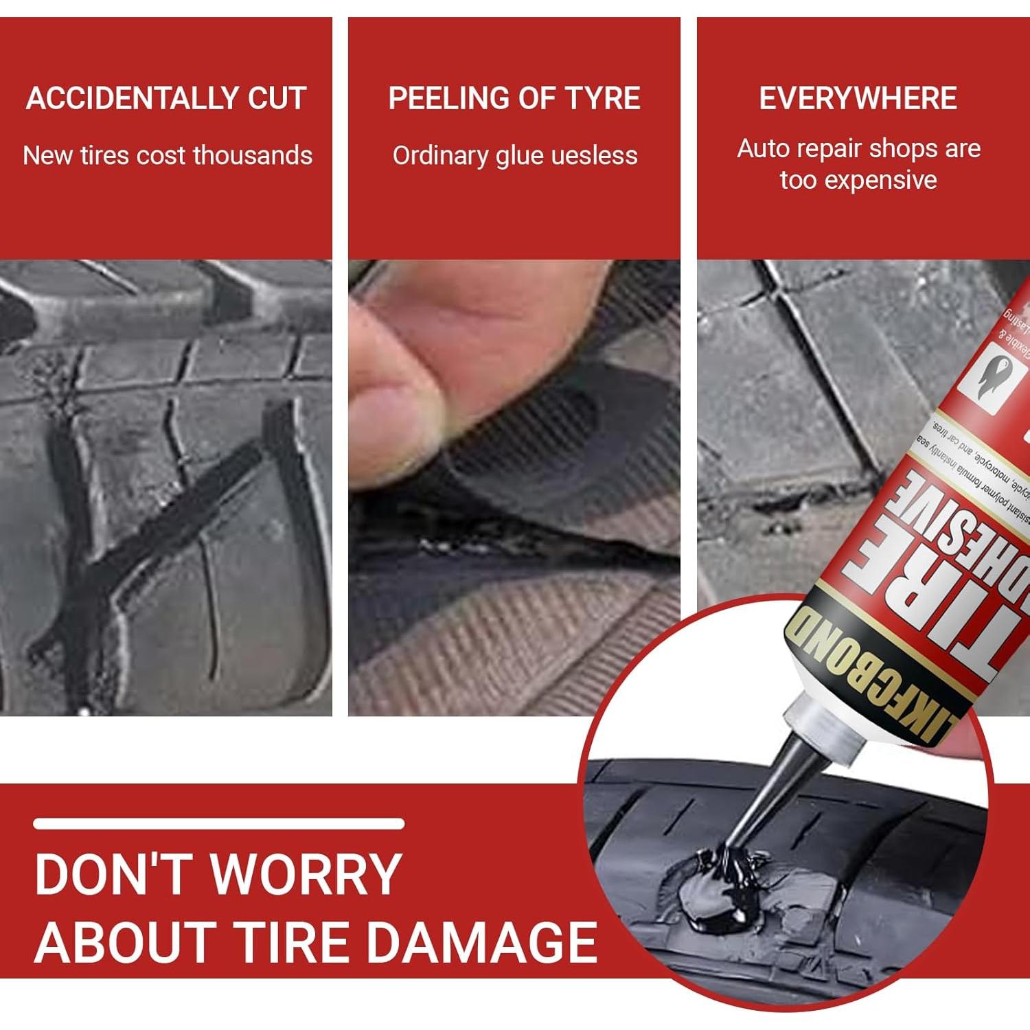 Adhesivo para Neumáticos LIKFCBOND 100 ml Kit Reparación