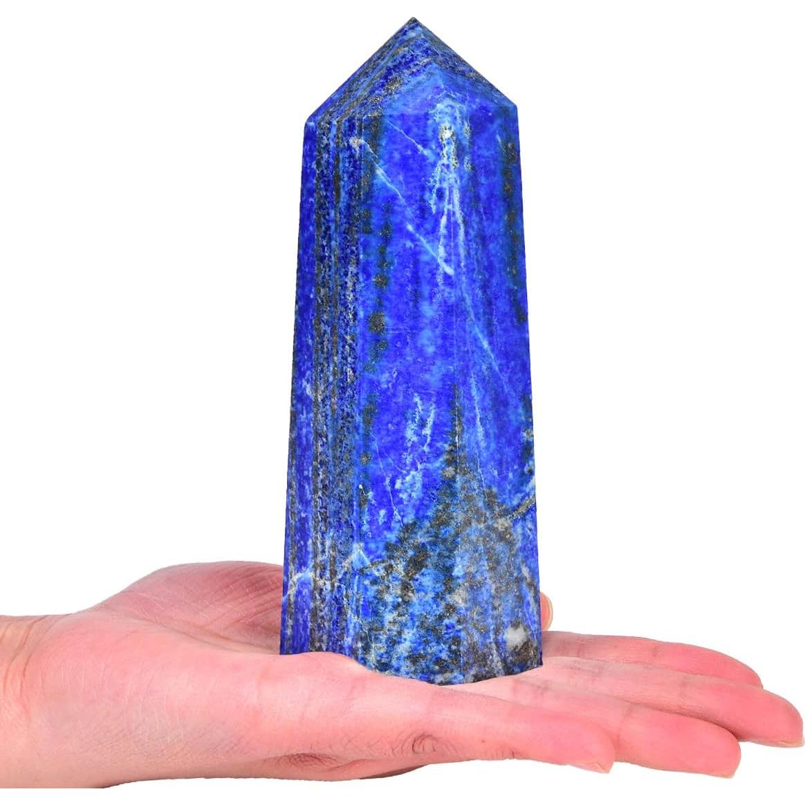 Obelisco de Lapis Lazuli Natural Grande 0.65 kg para Reiki