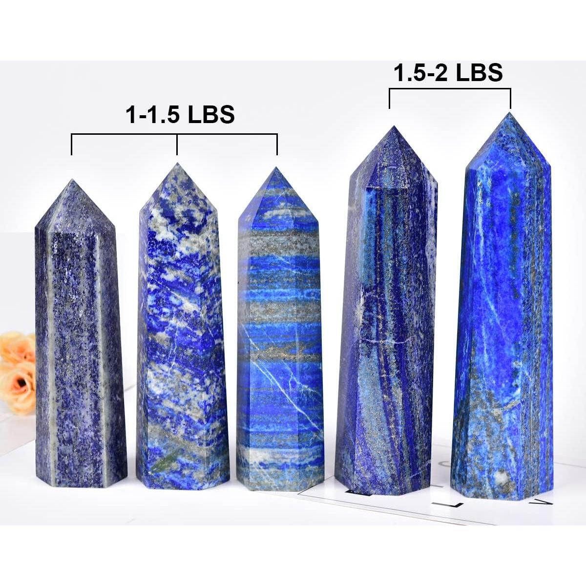 Obelisco de Lapis Lazuli Natural Grande 0.65 kg para Reiki