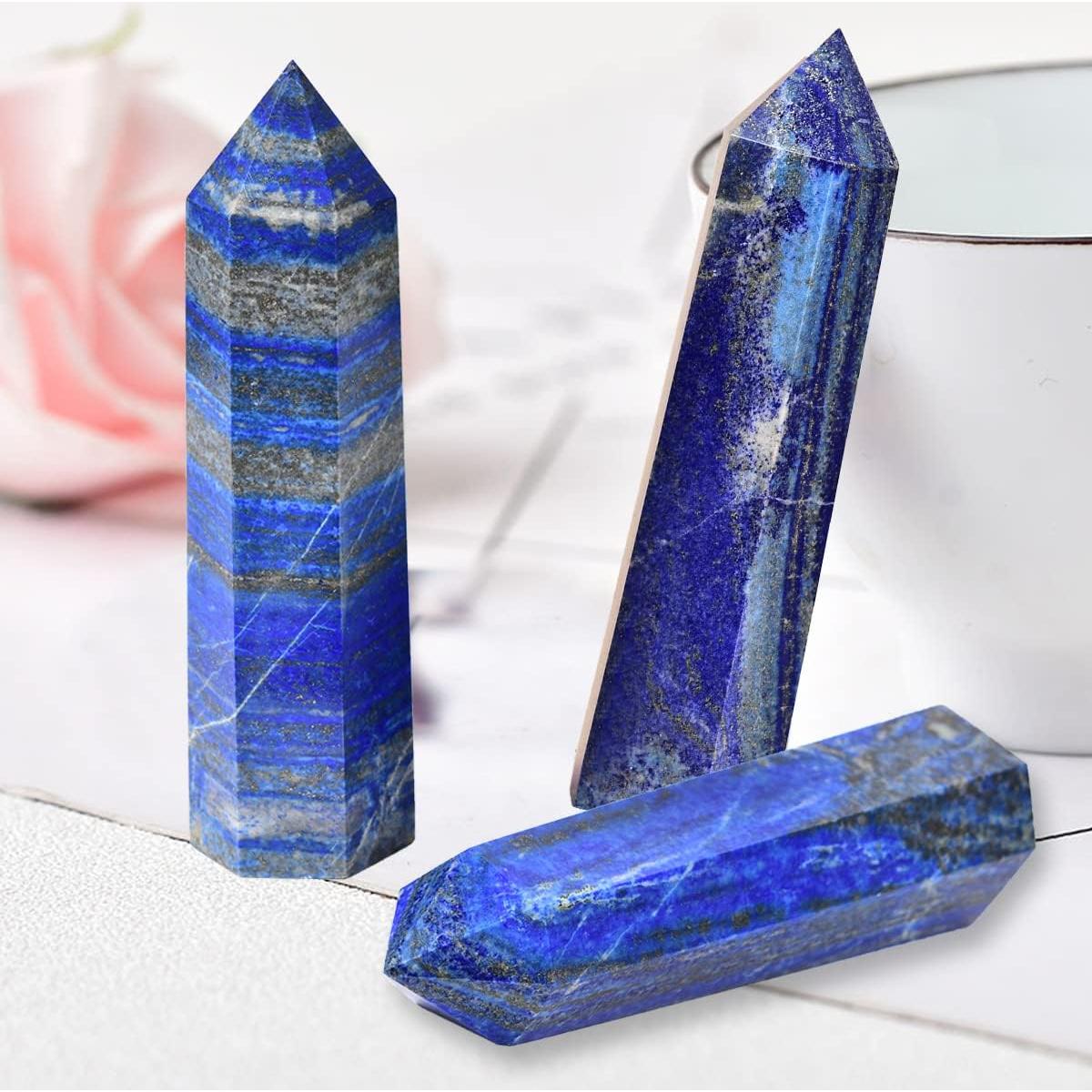 Obelisco de Lapis Lazuli Natural Grande 0.65 kg para Reiki