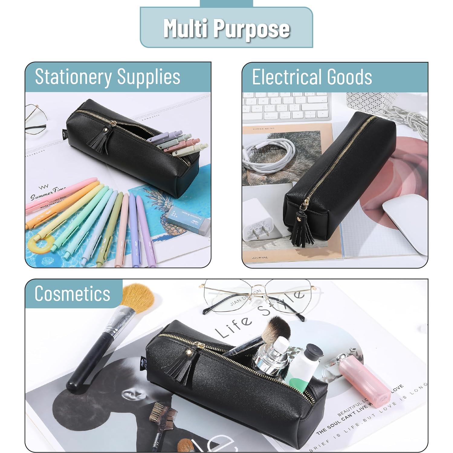 Estuche de Lápices Mr. Pen Negro Compacto 26.2x12.8 cm