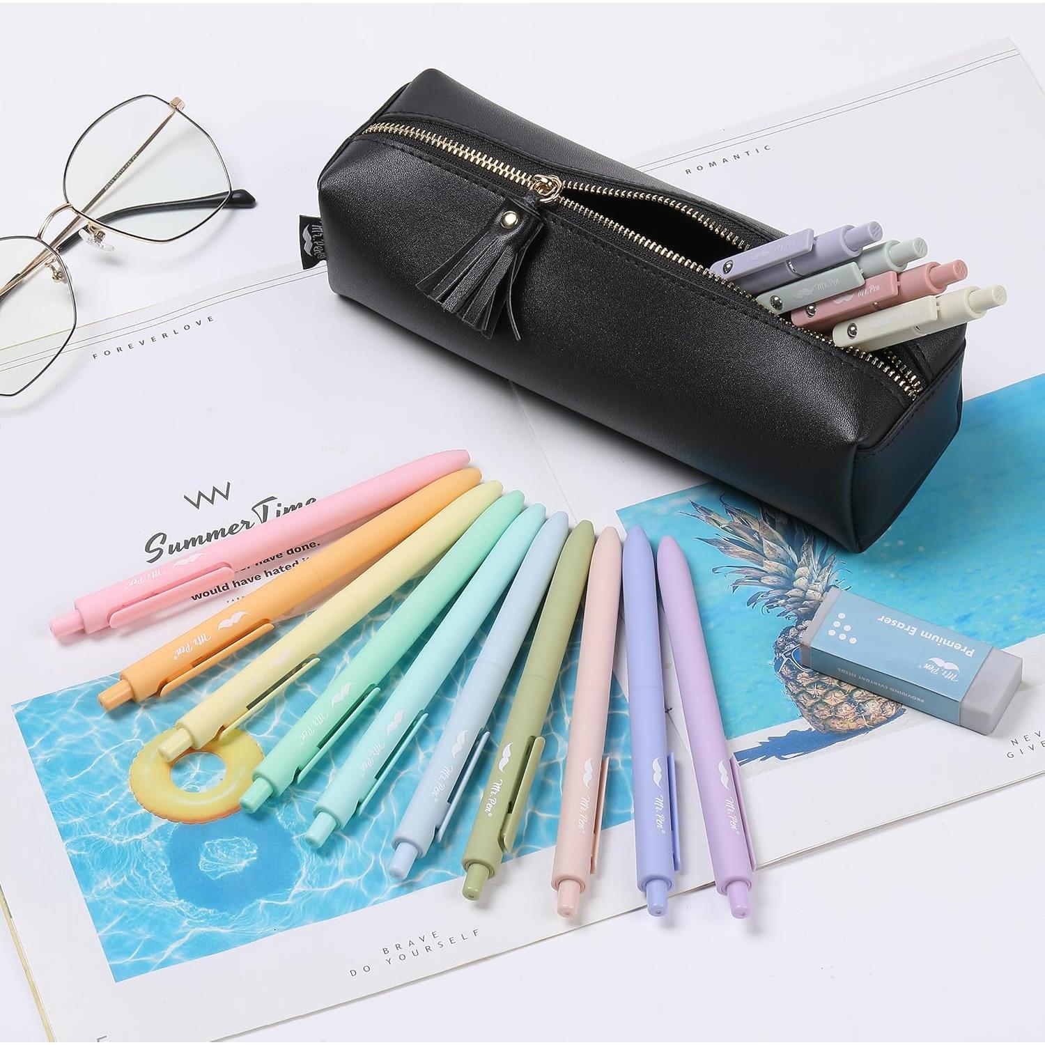 Estuche de Lápices Mr. Pen Negro Compacto 26.2x12.8 cm