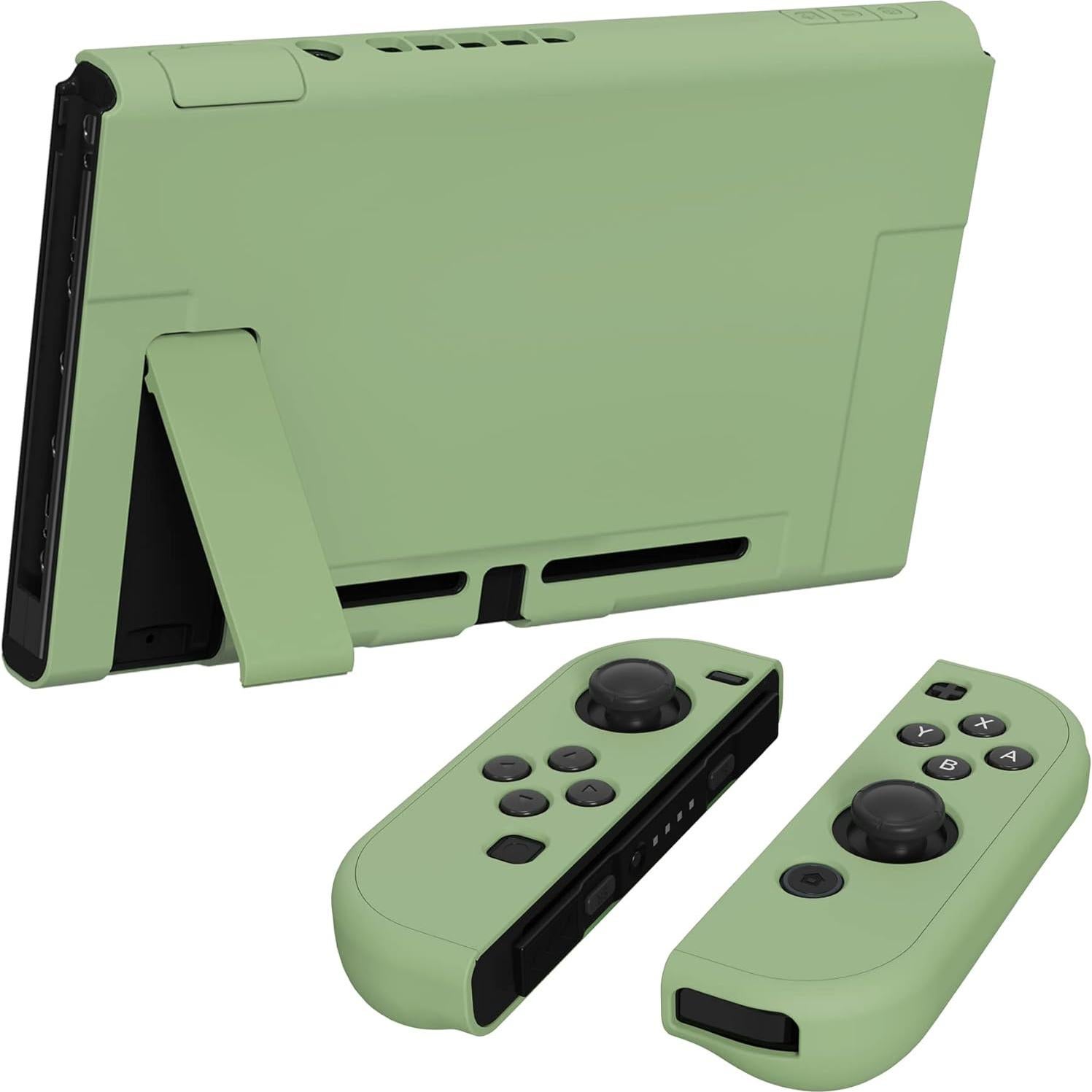 Funda Ergonómica PlayVital para Nintendo Switch Verde