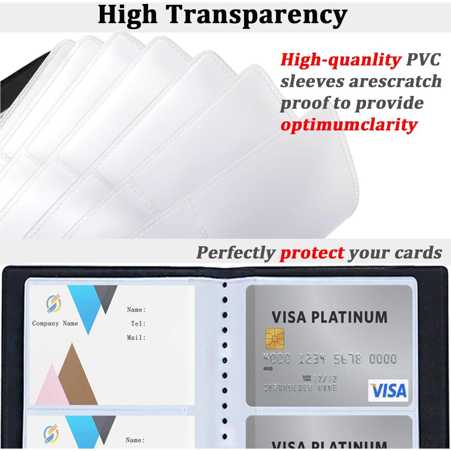 Soporte Organizador de Tarjetas de Negocios HUAHAITGCH Negro