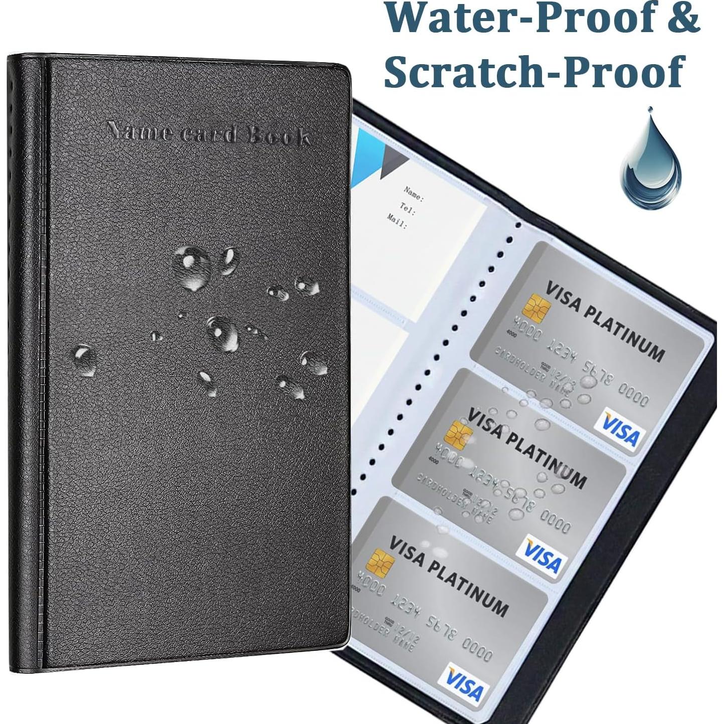 Soporte Organizador de Tarjetas de Negocios HUAHAITGCH Negro