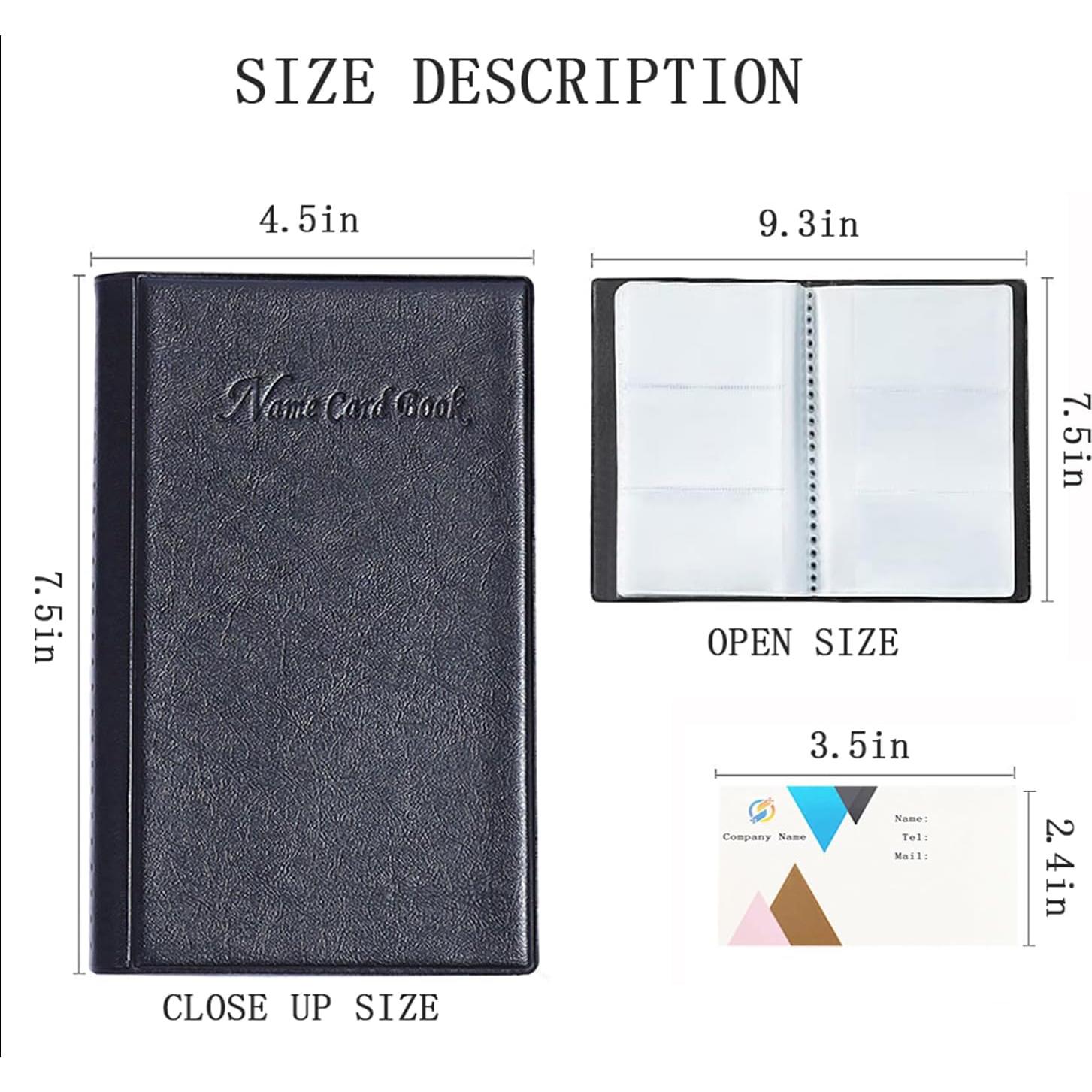 Soporte Organizador de Tarjetas de Negocios HUAHAITGCH Negro