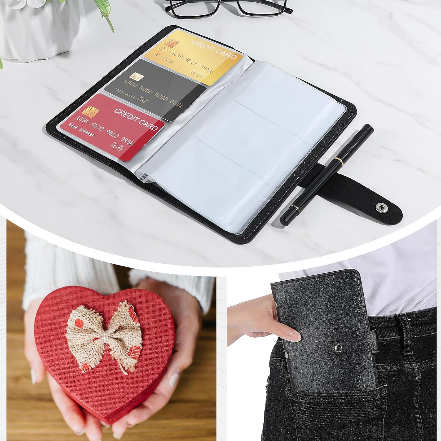 Organizador de Tarjetas de Crédito Exclaith con 96 Ranuras Negro