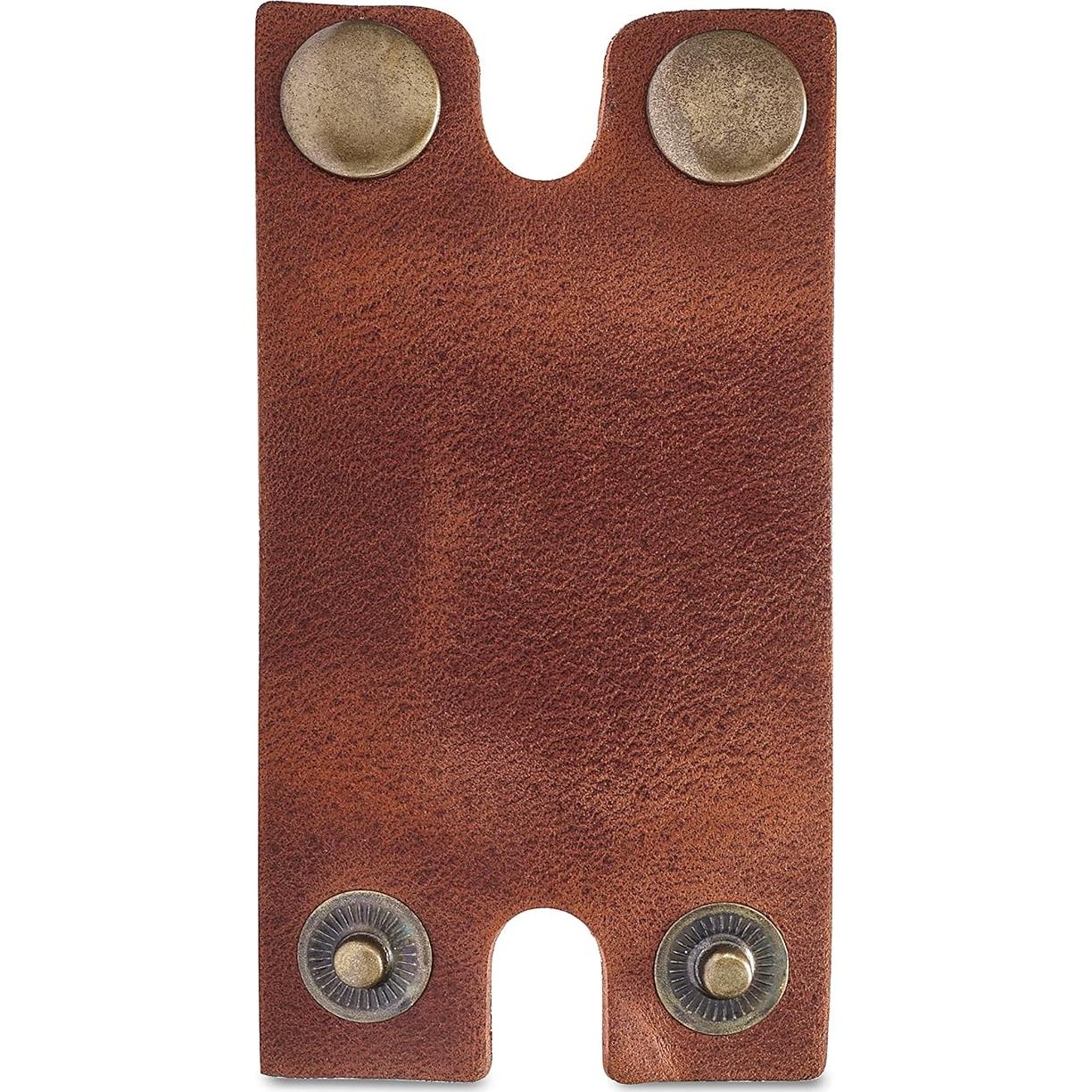 Cubierta Protectora de Afeitar de Cuero Auténtico Cognac