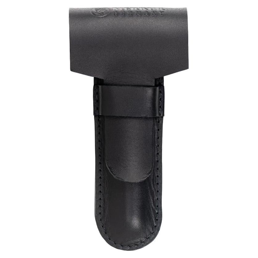 Funda de Cuero MERKUR para Maquinillas - Piel Negra