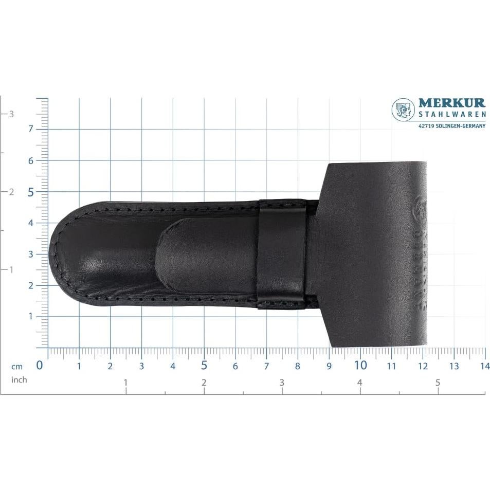 Funda de Cuero MERKUR para Maquinillas - Piel Negra