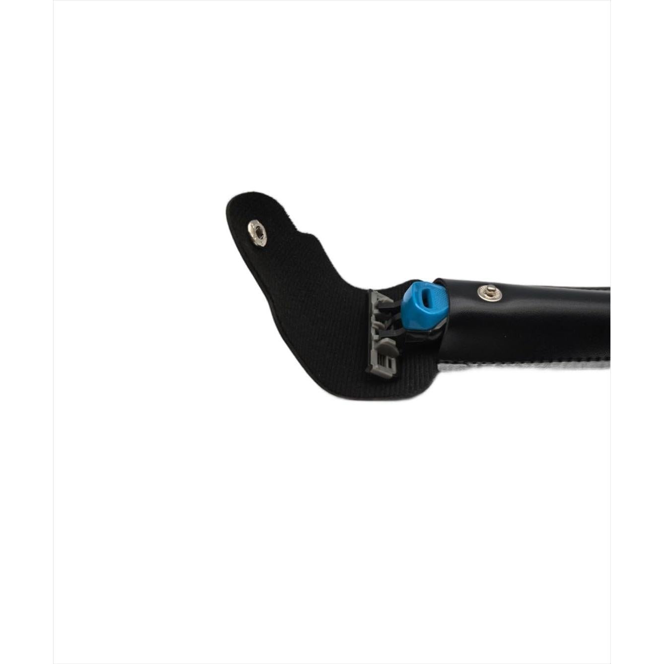 Funda de cuero negro para maquinilla de afeitar de doble filo