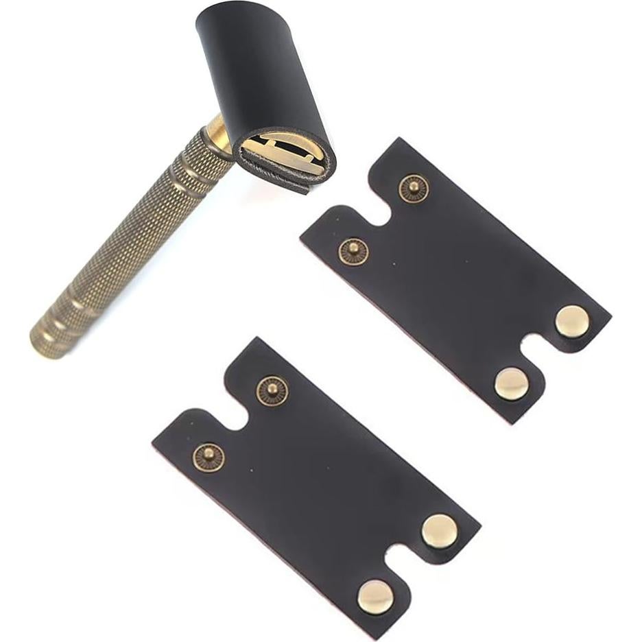 Funda de Cuero para Afeitadora de Seguridad Selxran - 2 Pcs