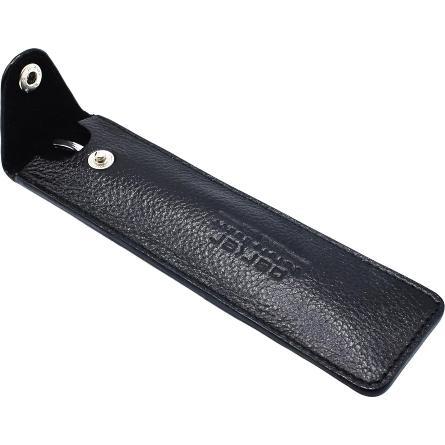 Estuche de Viaje de Cuero Genuino Parker Safety Razor 15cm