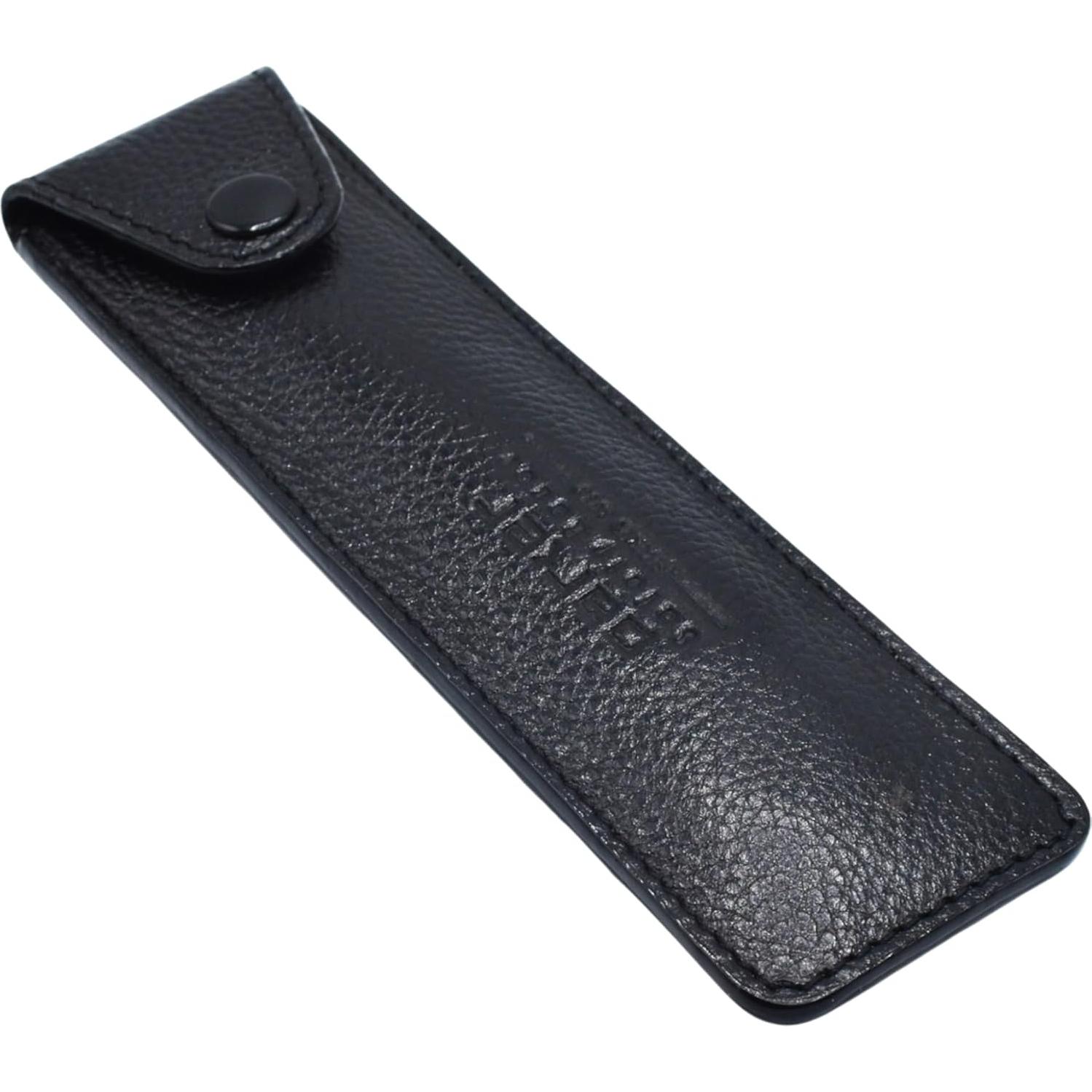 Estuche de Viaje de Cuero Genuino Parker Safety Razor 15cm