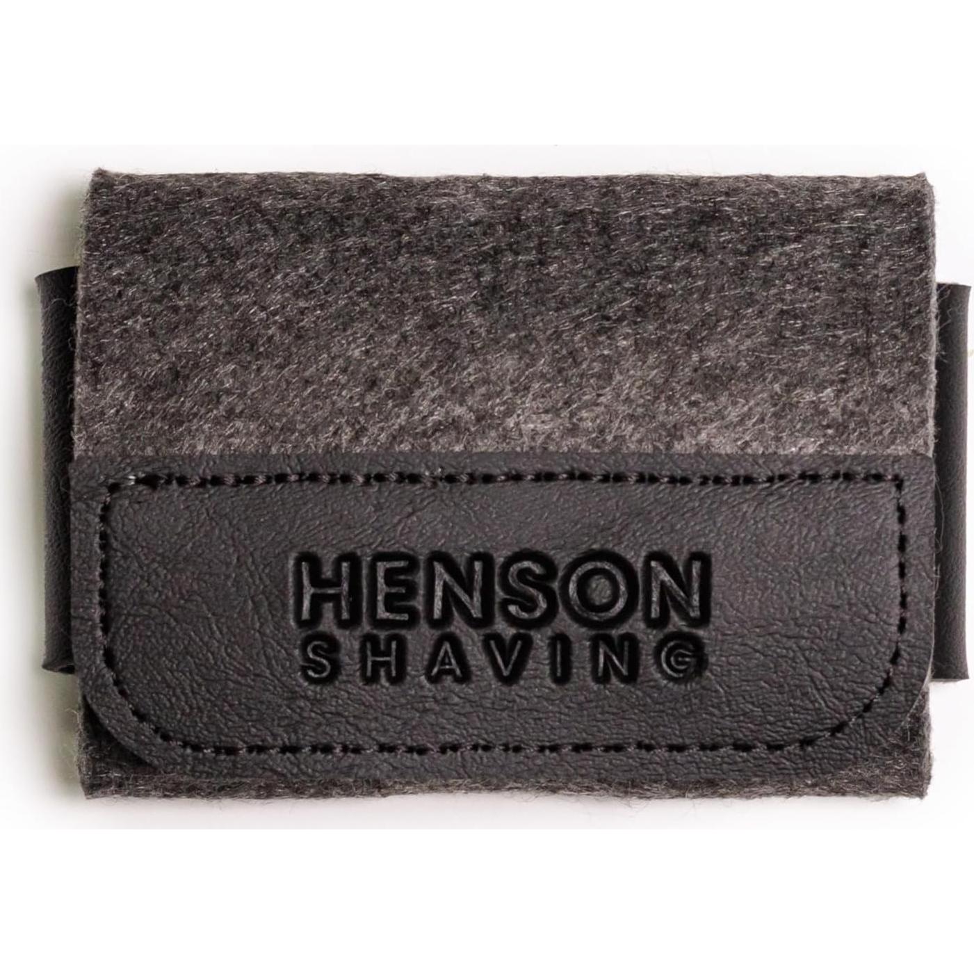 Funda Protectora de Afeitar Henson - Cuero Vegano y Lana Merino
