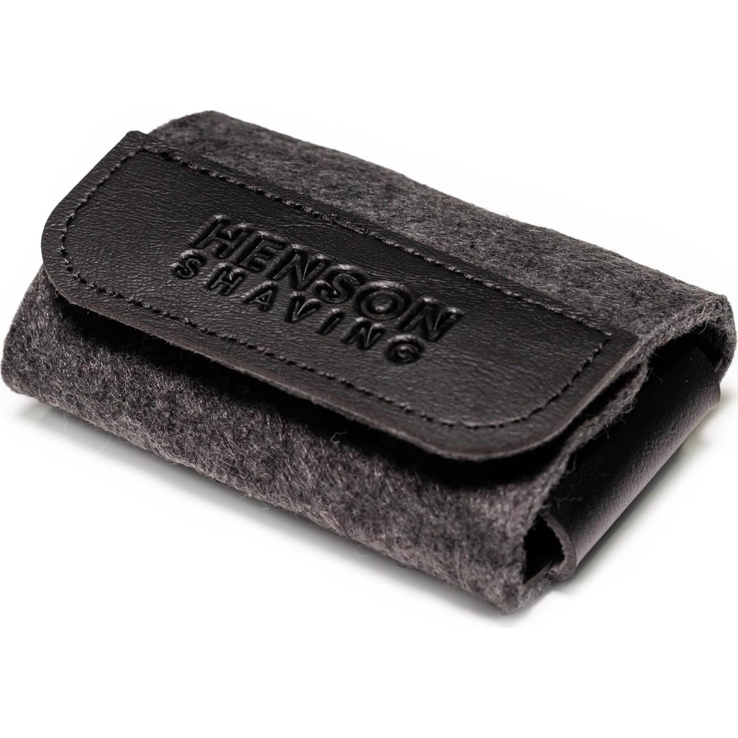Funda Protectora de Afeitar Henson - Cuero Vegano y Lana Merino