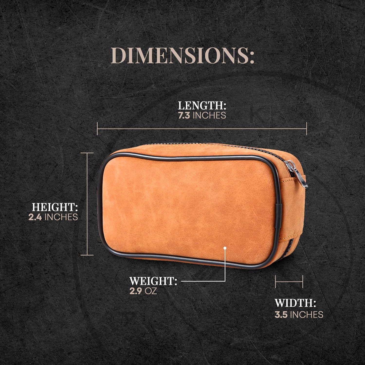 Estuche de viaje de cuero Naked Armor para maquinilla de afeitar