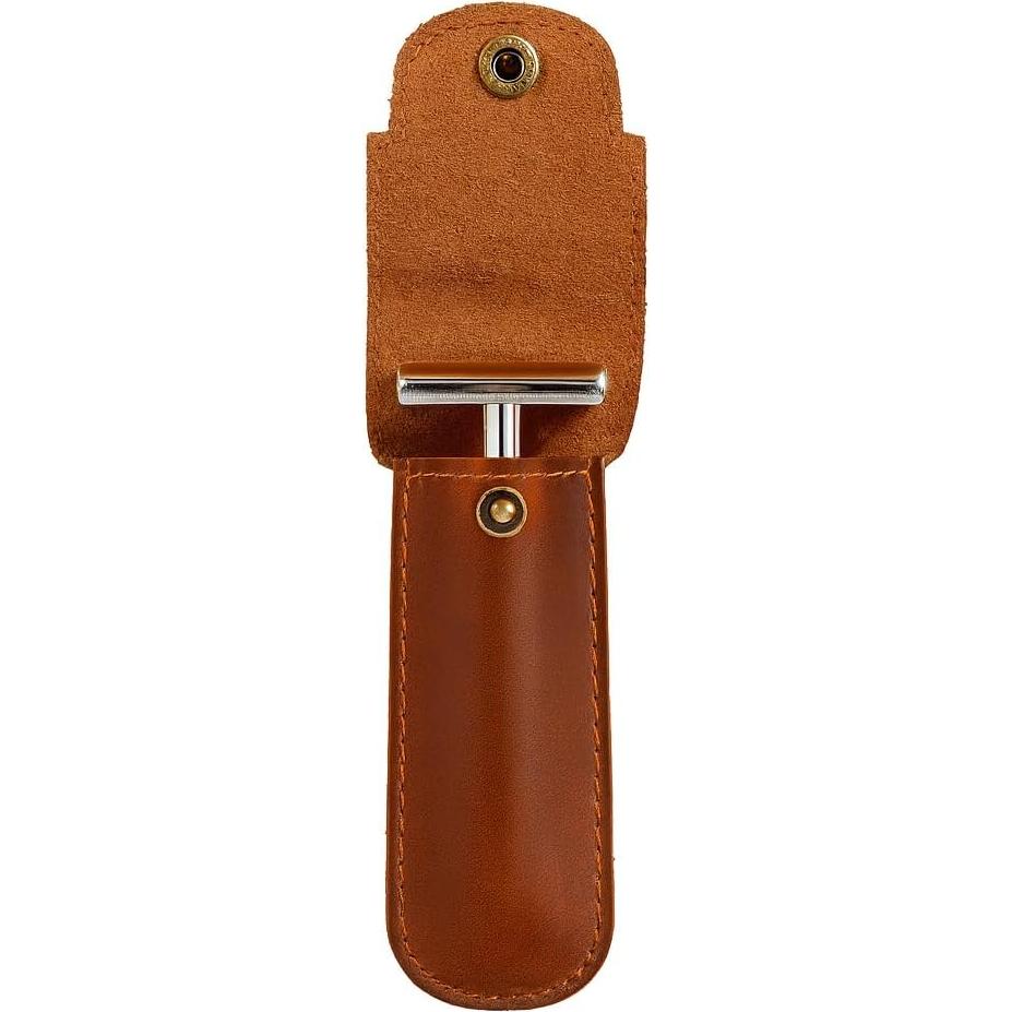 Estuche de Cuero de Grano Completo PavinCrafter para Maquinilla