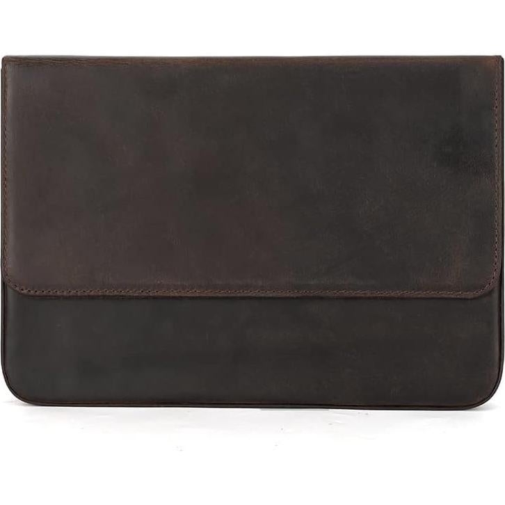 Organizador de Plumas de Cuero Vintage MOCHUI 12 Ranuras Café