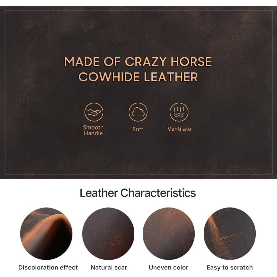 Estuche de bolígrafos de cuero MC LEATHER 3 compartimentos