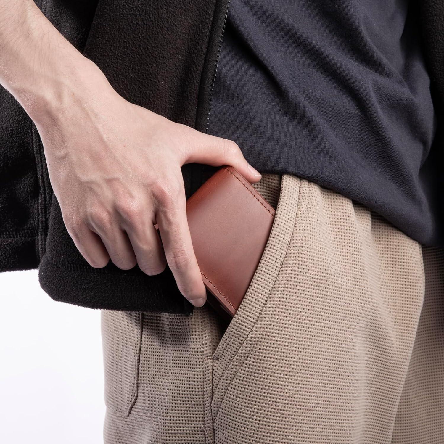 Funda de Reloj de Cuero KOSMCCO Marrón Portátil Vintage