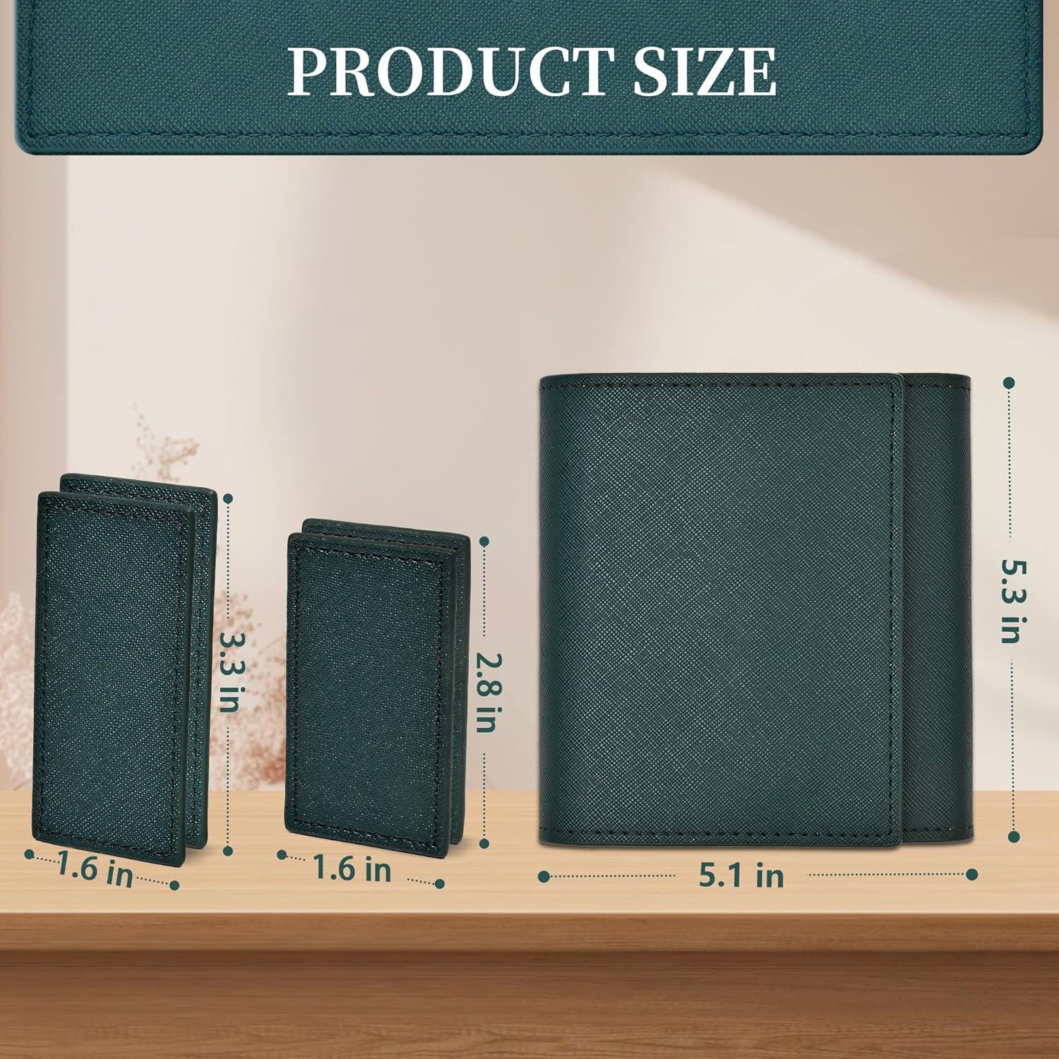 Funda de Reloj de Cuero MGZKV Verde-Doble para 2 Relojes