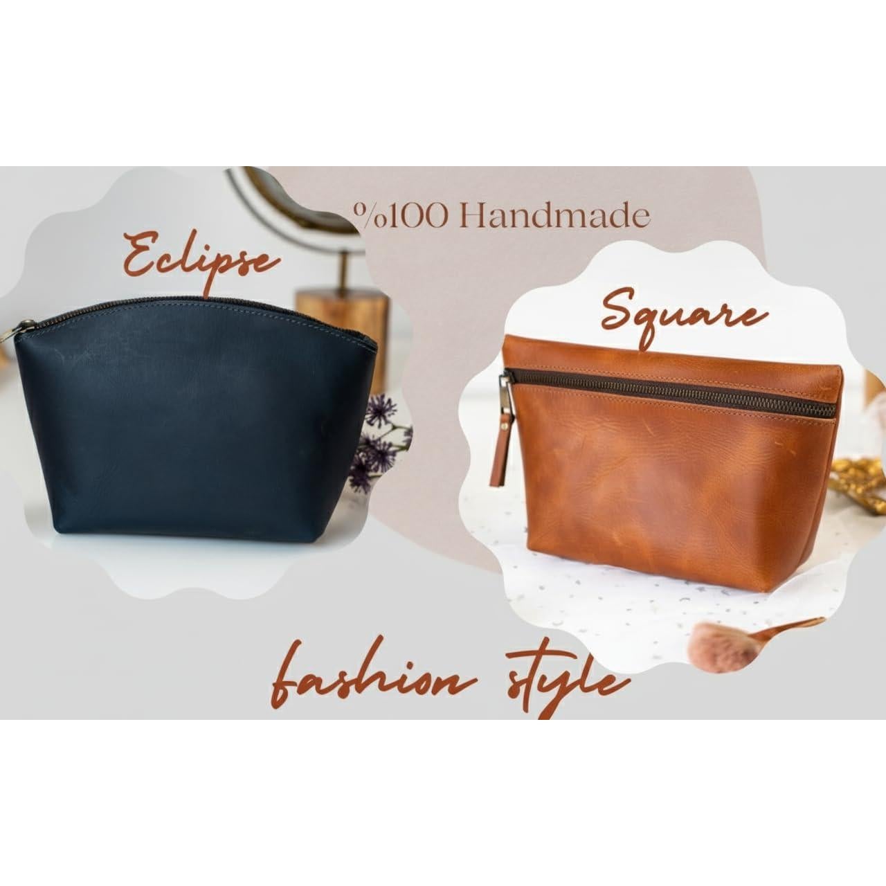 Bolsa de Maquillaje de Cuero LUXE-RANGE Personalizada 19x7.6x15.2 cm